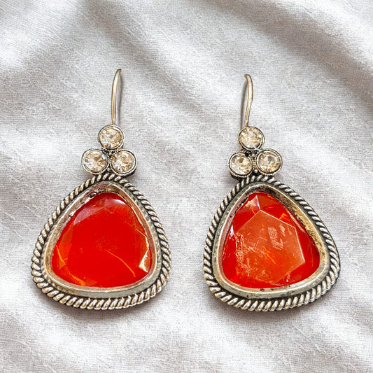 Elegant Oxidised Silver Trendy Earrings for Women