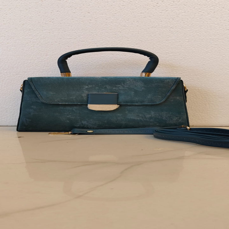Elegant Tan FAux Handbag .