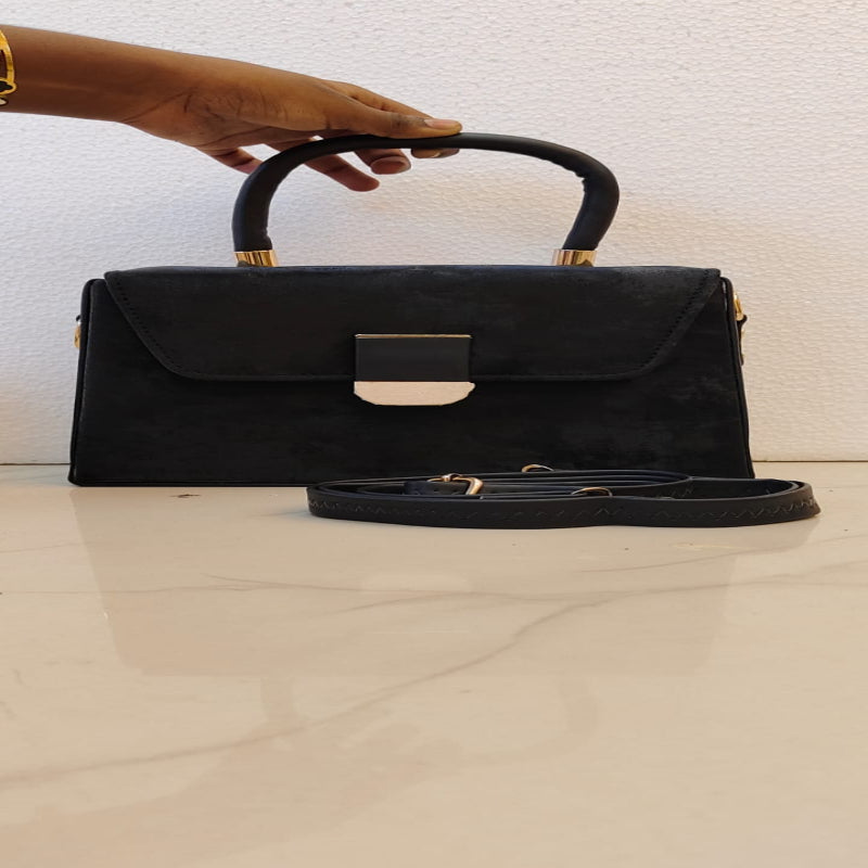Elegant Tan FAux Handbag .